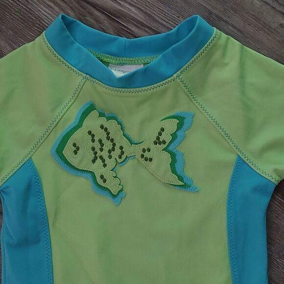 Lands' End RashGuard Swim Top Sz 4T - Picture 2 of 4